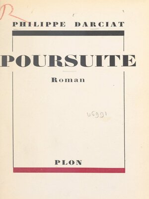 cover image of Poursuite